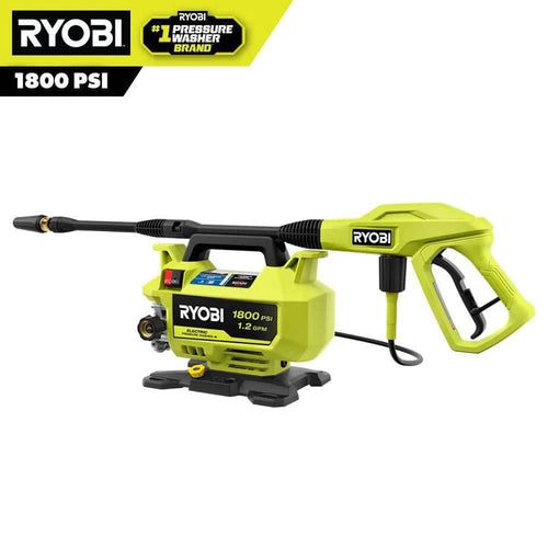 Ryobi 1800 PSI 1.2 GPM Electric Pressure Washer RY141803 Stationary