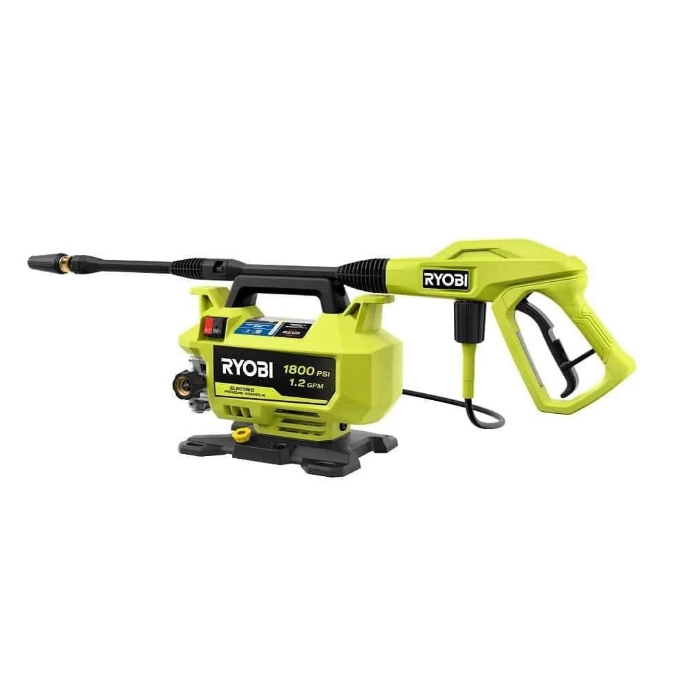 Ryobi 1800 PSI 1.2 GPM Electric Pressure Washer RY141803 Stationary