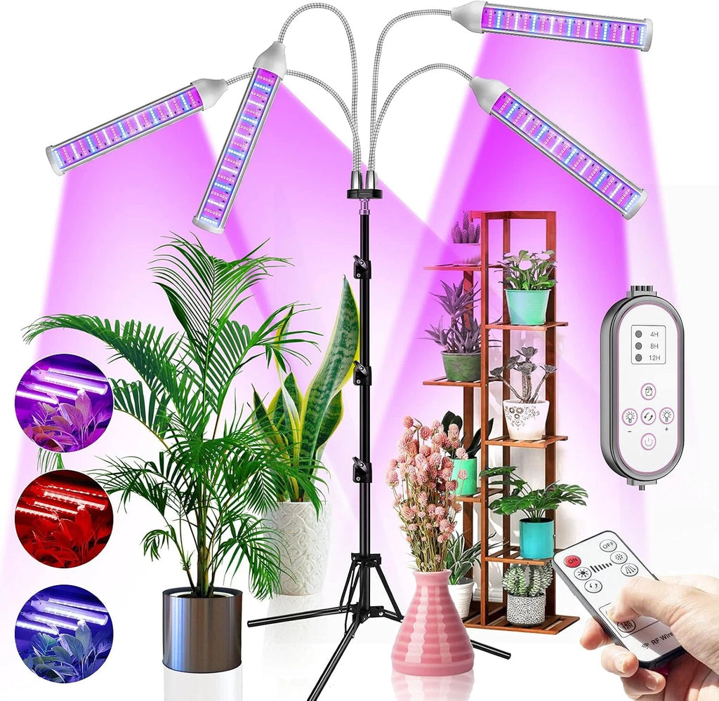 432 LEDs Grow Light Full Spectrum Plant Light with 15-58” Adjustable 6500K